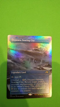 FOIL - Otawara, Soaring City - Borderless - NM Near Mint - MTG - Kamigawa - Image 2