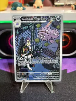 Pokemon TCG Team Rockets Weezing Destined Rivals 199/182 - Image 1
