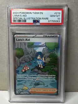 2024 POKEMON TWILIGHT MASQUERADE SPECIAL ILLUSTRATION RARE LANA'S AID PSA 10 - Image 1