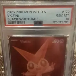 Pokemon TCG Victini 172/086 White Flare Holo PSA 10 Gem Mint - Image 2