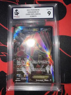 Pokemon TCG Groudon EX 106/108 B&W Dark Explorers Mint MGC 9 ~PSA 8 - Image 1