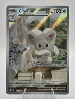 Cinccino 153/086 Sv: Black Bolt Holo IR Pokemon - NM - Image 1