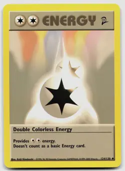 Double Colorless Energy 124/130 Base Set 2 Pokemon LP - Image 1