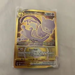 MewTwo VStar 086/078 Gold Pokemon Go Pokemon TCG NM - Image 1