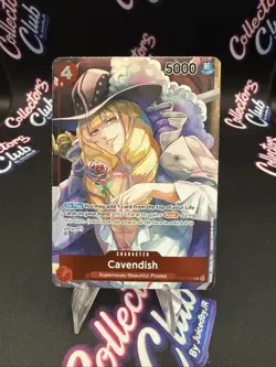 one piece romance dawn tcg OP01-008 Cavendish parallel eng alternative art - Image 1