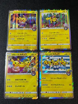 [US Duty Inc] 4set etc Yokohama's Pikachu 282/SM-P Promo Japanese Pokemon Card - Image 1