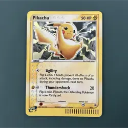 Pokemon Pikachu 012 Nintendo Promo Holo 50 HP Basic Thundershock Card 2003 - Image 1