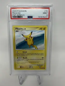 Pokemon Card Pikachu 015/017 POP Series 9 Non Holo PSA 9 MINT NEW CERT - Image 1