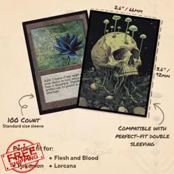 Paramint MTG Card Sleeves Black-Green Guild 104ct Standard Smooth - Image 2