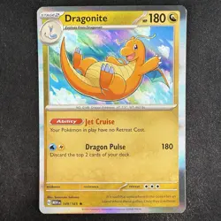 Pokemon TCG Dragonite 149/165 Scarlet & Violet 151 Holo Rare Card - Image 1