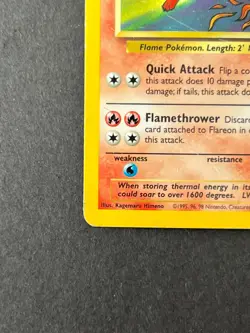 Flareon 3/64 Holo Rare - Jungle Set - WOTC 2000 - Vintage Pokemon Card - Image 3