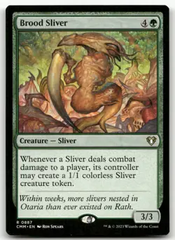 Brood Sliver #887 (NM) Commander Masters CMM Magic MTG - Image 1