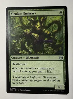 Virulent Emissary NM MTG Lorwyn Eclipsed Uncommon Green Elf Regular - Image 1