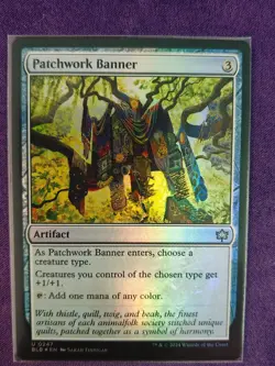 MTG BLB Patchwork Banner Bloomburrow Foil - Image 1