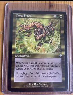 MTG Pre-Modern Invasion Rare Multicolor Aura Shards Lightly Played Cond #3 - Image 1