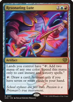 RESONATING LUTE 221 RARE SECRETS OF STRIXHAVEN MAGIC: THE GATHERING NM - Image 1