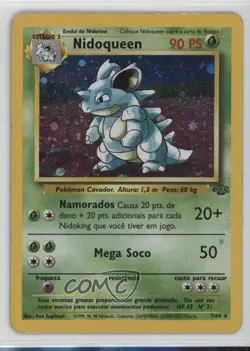 Nidoqueen Holo Portuguese Pokemon Jungle #7 1999 - Image 1