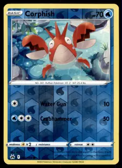 Corphish 033/159 Common Crown Zenith Pokemon Reverse Holo Near Mint - Image 1