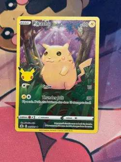 Pikachu 005/025 Holo Rare Celebrations Pokemon Near Mint - Image 1