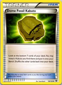 DOME FOSSIL KABUTO - 96/124 - FATES COLLIDE - - LP - Image 1