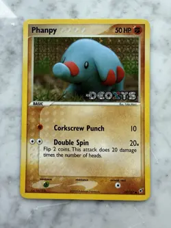 Pokemon TCG Deoxys Stamped Reverse Holo Phanpy 69/107 LP/MP - Image 1