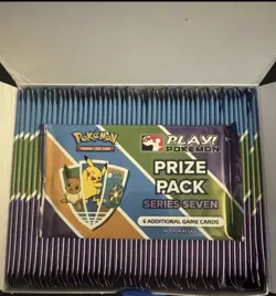 2025 Pokemon: Prize Pack Series 7 Booster Packs (x50 Packs) - Image 1