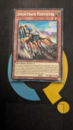 RA05-EN014 Infinitrack Harvester Secret Rare 1st Ed YuGiOh - Image 1