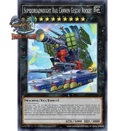 Yugioh! 1x Superdreadnought Rail Cannon Gustav Rocket BLZD-EN043 Ultra Rare NM - Image 1