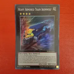 Yugioh Heavy Armored Train Ironwolf RATE-EN050 1st Edition - Image 1