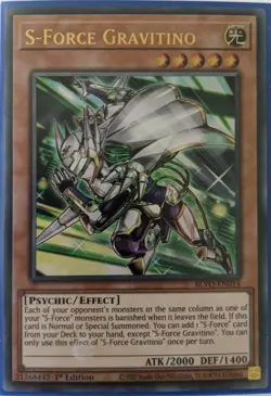 YuGiOh S-Force Gravitino Ultra Rare 1st Edition BLVO-EN014 NM - Image 1