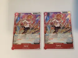 2x One Piece ST21-003 C Sanji - English - Foil - TCG - NM/M - Image 1
