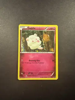 McDonald's Swirlix 9/12 2014 Pokemon Card HP - Image 1