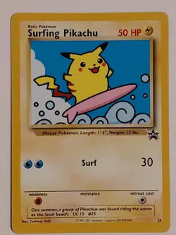 Pokemon TCG - Surfing Pikachu Black Star Promo Card #28 - Image 1
