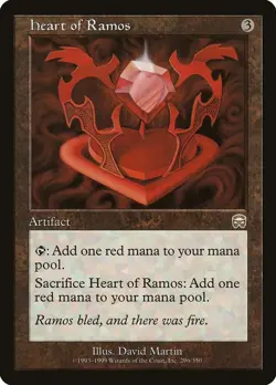 Heart of Ramos 296 Rare Mercadian Masques Magic: The Gathering Near Mint - Image 1