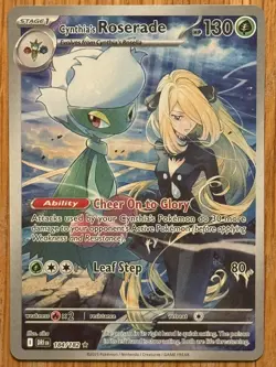 Pokemon TCG Cynthias Roserade Illustration Rare SV10: Destined Rivals 184/182 NM - Image 1