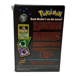 VINTAGE POKEMON 1999 2000 TEAM ROCKET THEME DECK TROUBLE TEAM ROCKET - BOX ONLY 742818061803 - Image 3