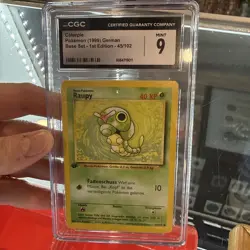 Caterpie Pokemon 1999 German Base Set 1st Edition 45/102 Mint 9 - Image 3