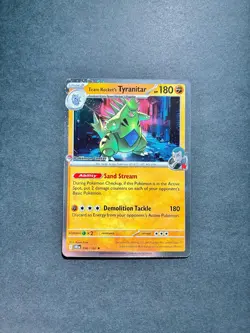 Team Rocket's Tyranitar (Pokemon Center Stamp) 096/182 Pokemon NM - Image 1