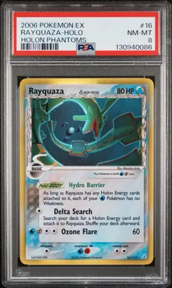 2006 POKEMON EX HOLON PHANTOMS #16 RAYQUAZA-HOLO HOLON PHANTOMS - Image 1