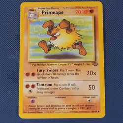 Primeape 43/64 - Jungle - Uncommon Pokemon Card - LP - Image 1
