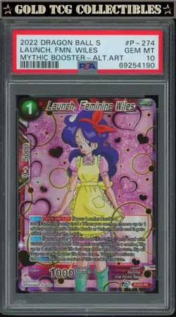 PSA 10 ⭐ Dragon Ball Launch Feminine Wiles Alt Art Promo Card Super DBS Z DBZ - Image 1