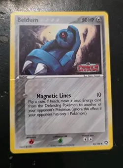 Pokemon TCG Card Beldum 45/108 EX Power Keepers Reverse Holo LP - Image 1
