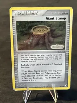 Giant Stump EX Legend Maker Card 75/92 2006 Reverse Stamped Holo Pokemon DMG - Image 1