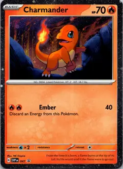Charmander Cosmos Holo 047 SV: Scarlet & Violet Promo Cards Pokemon TCG NM - Image 1