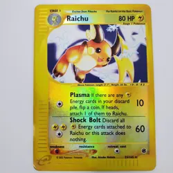 Pokemon TCG Raichu Expedition Base Set Reverse Holo Card 25/165 - Image 1