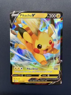 1x Pikachu V SWSH285 SWSH: Sword & Shield Black Star Promo Cards Holo Pokemon - Image 1