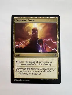 Command Tower - MTG Throne of Eldraine - NM - Image 1