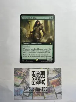 Heronblade Elite 64 MIC - Rare Non-Foil Midnight Hunt Commander - Image 1