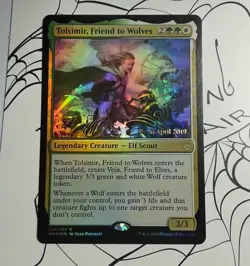Tolsimir, Friend to Wolves PWAR War of the Spark Promos 224s foil rare - Image 1