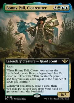 Bonny Pall, Clearcutter - Extended Art OTJ NM MTG - Image 1